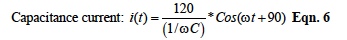 capacitance current formula