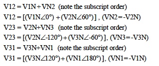 phasor calculations