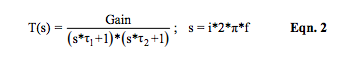 steady state sinusoidal s-domain transfer function