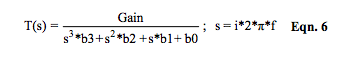 s-domain transfer function