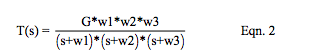 LP filter voltage transfer function