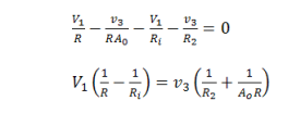 op amp ideal model equations