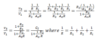 op amp ideal model equations