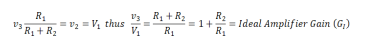 ideal amplifier gain