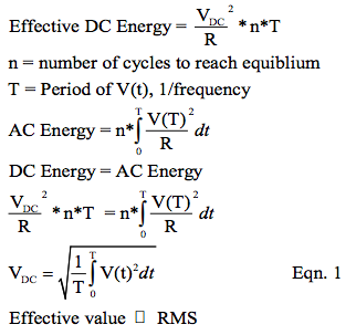 RMS calculations