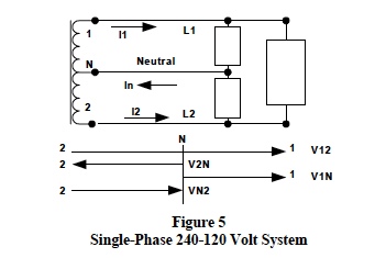 single-phase 240-120 volt system