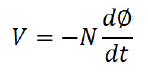 Faraday's Law equation