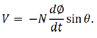 Faraday's Law equation