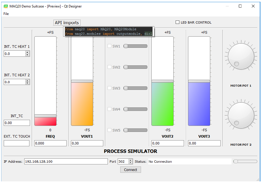 MAQ20 Python API GUI Example