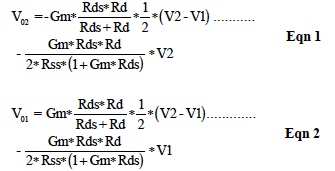 Common Mode Voltage (equation 1- 2)