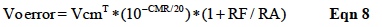 IC Op Amp Errors - Equation 8