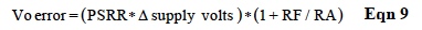 IC Op Amp Errors - Equation 9