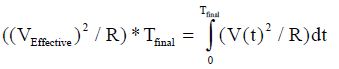 Measuring RMS Values - Equation 2