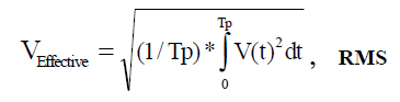 Measuring RMS Values - Equation 3